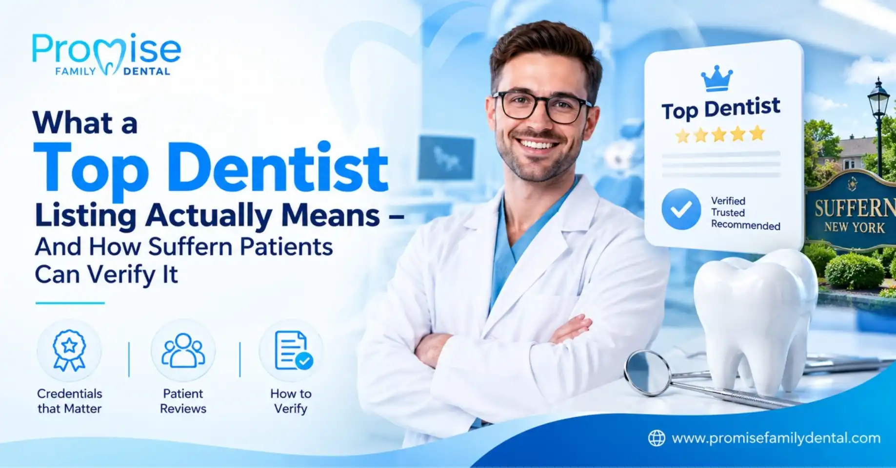 What a "Top Dentist in Suffern" Listing Actually Means — and How to Verify It